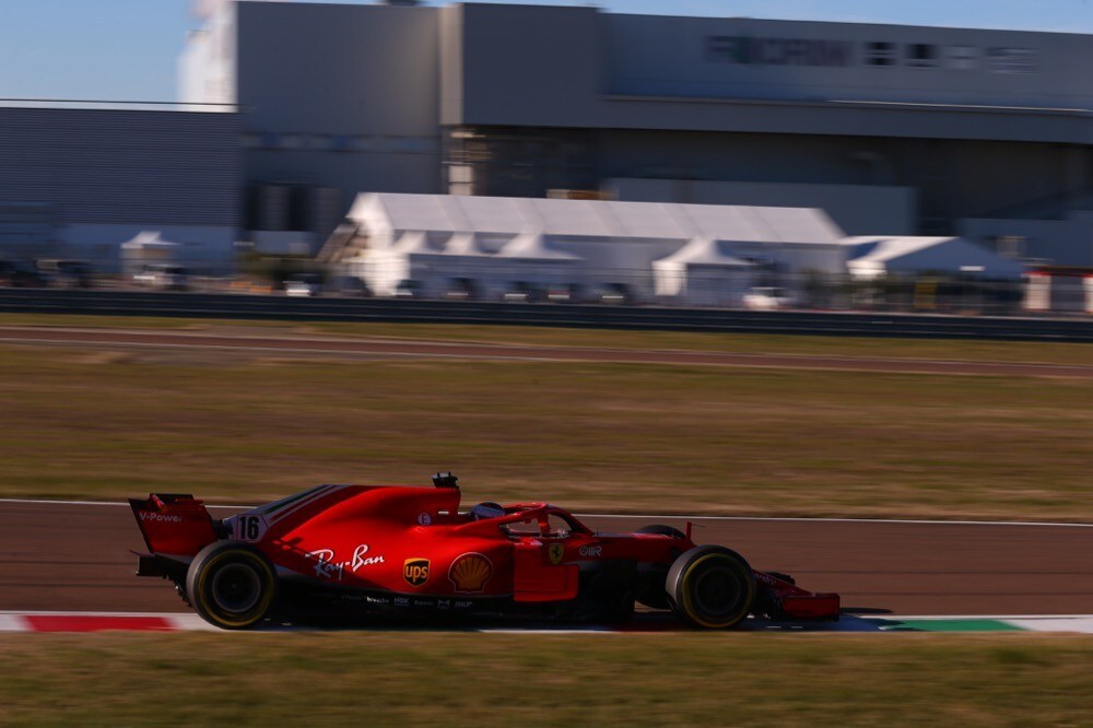 Ferrari, test di Fiorano, day 2: Charles Leclerc in pista