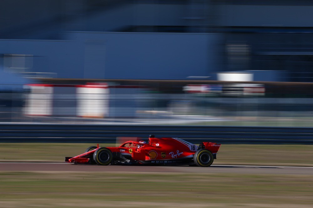 Ferrari, test di Fiorano, day 2: Charles Leclerc in pista