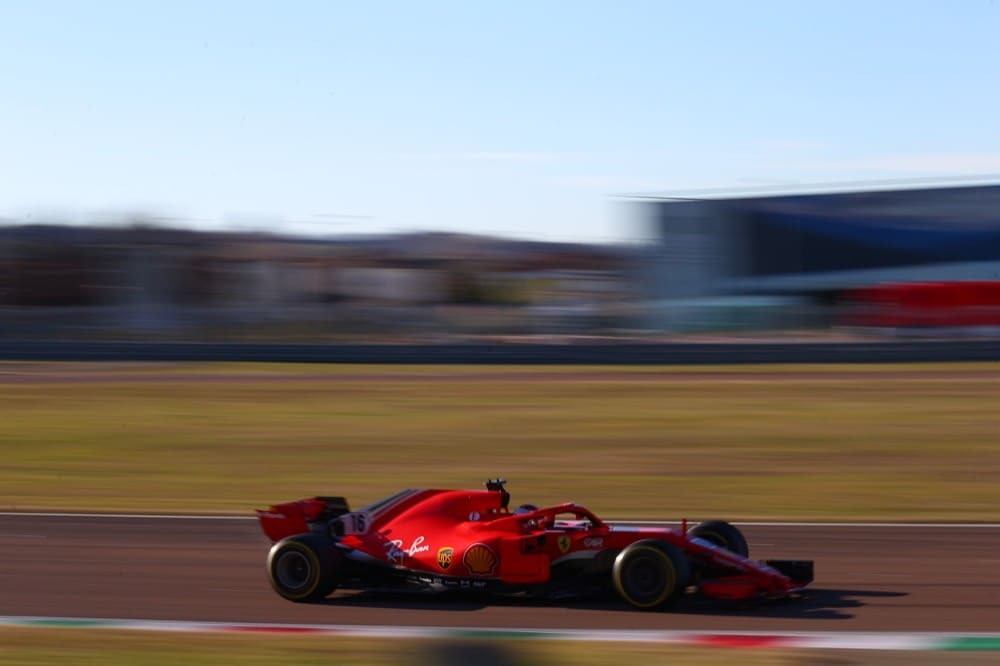 Ferrari, test di Fiorano, day 2: Charles Leclerc in pista