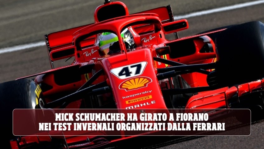 Mick Schumacher a Fiorano con la Ferrari