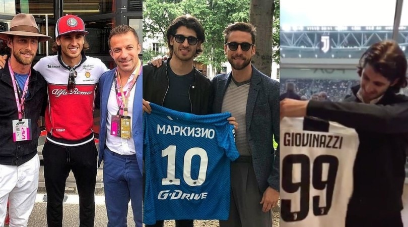 Giovinazzi, è il re dei social: tutto merito della Juve e di Marchisio e Chiellini