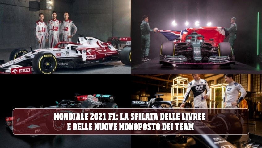 Formula 1 2021, tutte le nuove livree delle monoposto