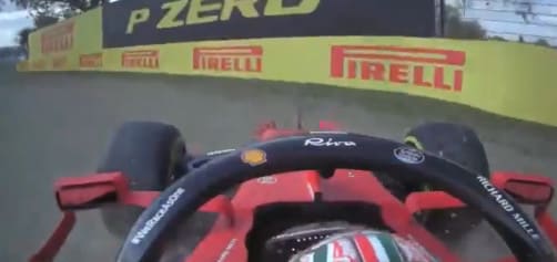 GP Emilia Romagna FP2: l'incidente di Leclerc FOTOSEQUENZA
