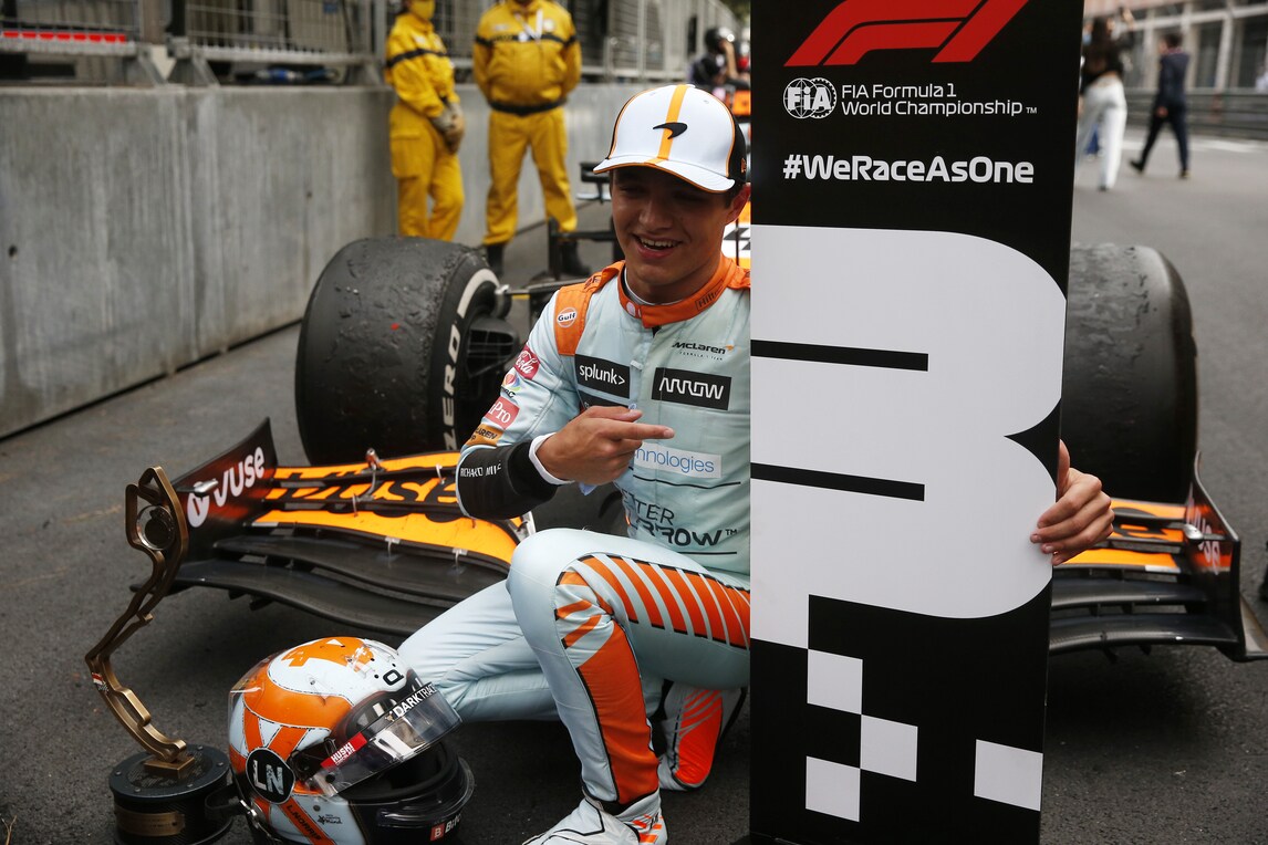 Norris: "Speciale essere sul podio qui, non pensavo sarebbe accaduto"