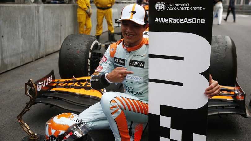 Norris: "Speciale essere sul podio qui, non pensavo sarebbe accaduto"