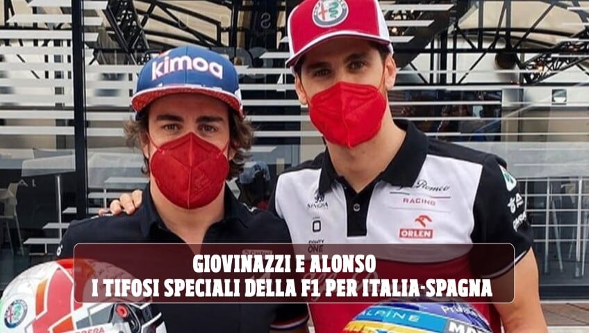 Giovinazzi e Alonso: cambio di caschi in F1 per Italia-Spagna