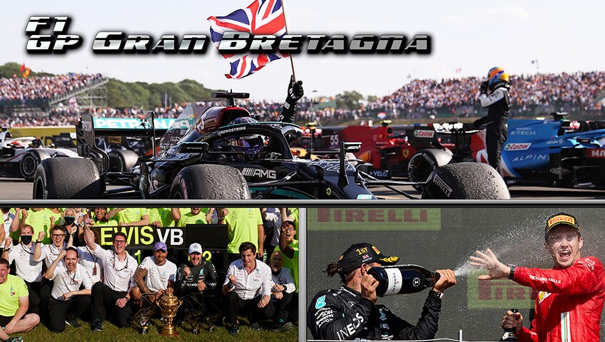 GP Gran Bretagna:dal k.o. di Verstappen a Hamilton 8° Re d’Inghilterra, Leclerc fa sognare i tifosi e la Ferrari