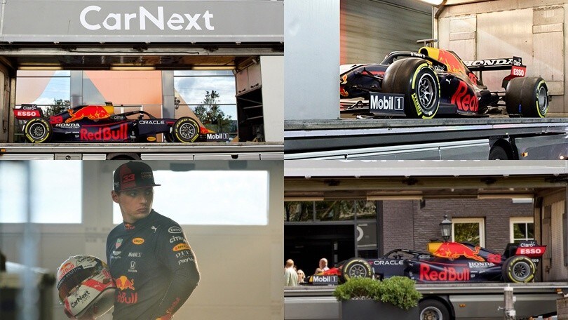 Verstappen, recapitata a casa la sua RB14 del 2018