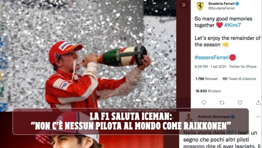 Kimi Raikkonen si ritira: i saluti e l’affetto di tutta la F1