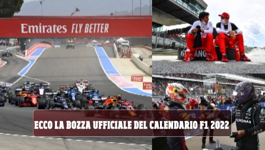 Formula 1 2022, la bozza ufficiale del calendario della prossima stagione