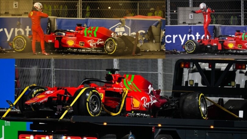 GP Arabia Saudita, paura in Ferrari: Leclerc si schianta contro il muro nelle libere 2