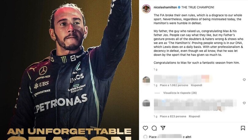 Nicholas Hamilton attacca la FIA: "Regole infrante: una vergogna il torto subito"