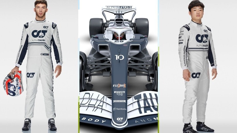 Nuova AlphaTauri AT03: dettagli tricolori per Gasly e Tsunoda