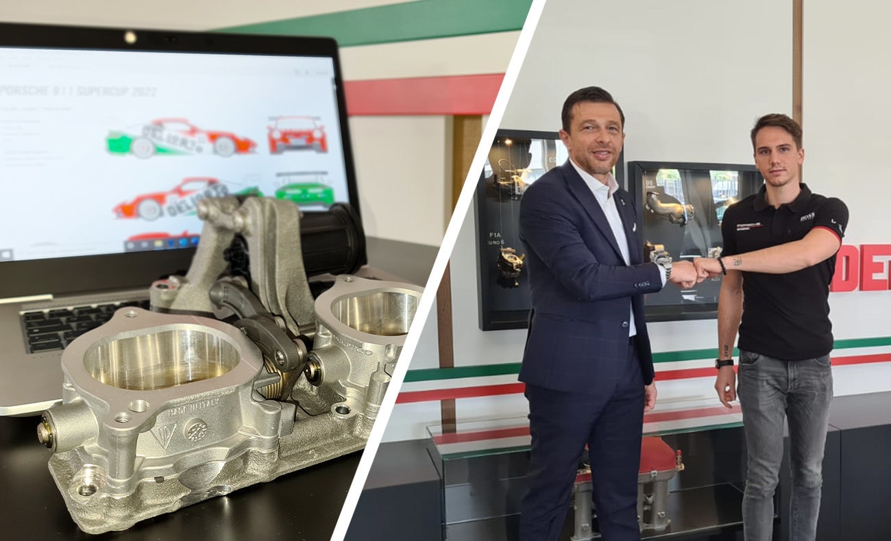 Dell'Orto sponsor del Team Dinamic in Porsche Mobil 1 con Cazzaniga
