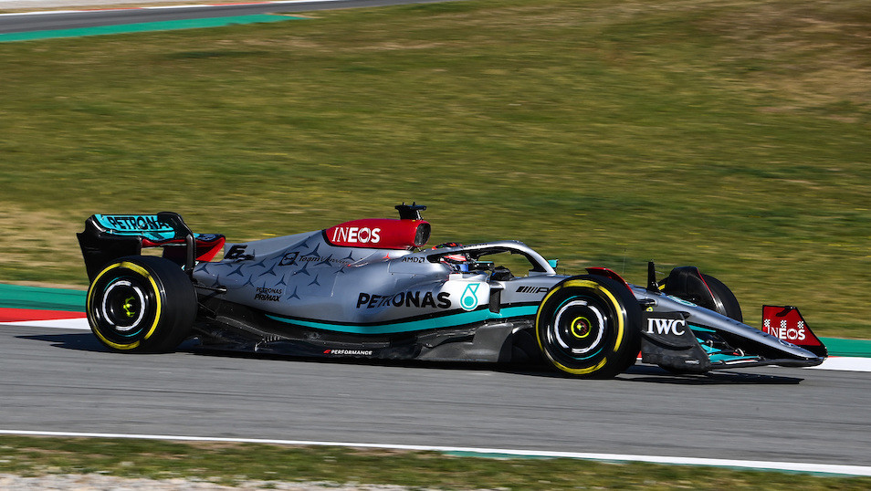 Test Barcellona day 3, Russell il migliore al mattino. Haas in bianco