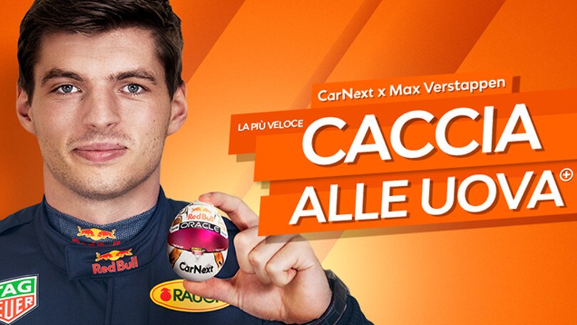 CarNext e Max Verstappen insieme per "La più veloce caccia alle uova"