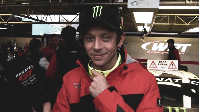 Valentino Rossi chiude 8° in gara2 al volante della sua Audi R8