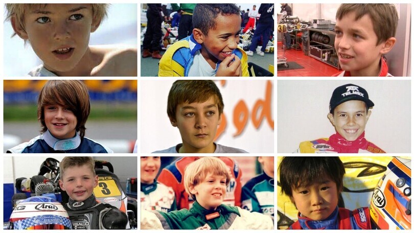 Come erano i piloti di Formula 1 da bambini?