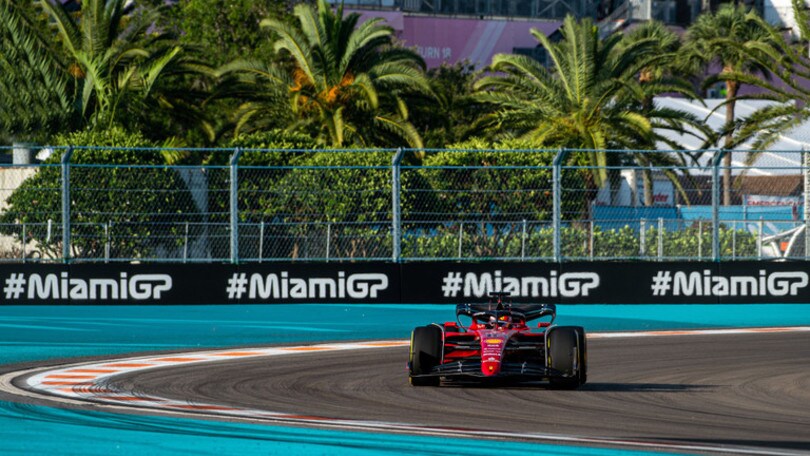 GP Miami, qualifiche: prima fila Ferrari! Leclerc in pole, Sainz 2°