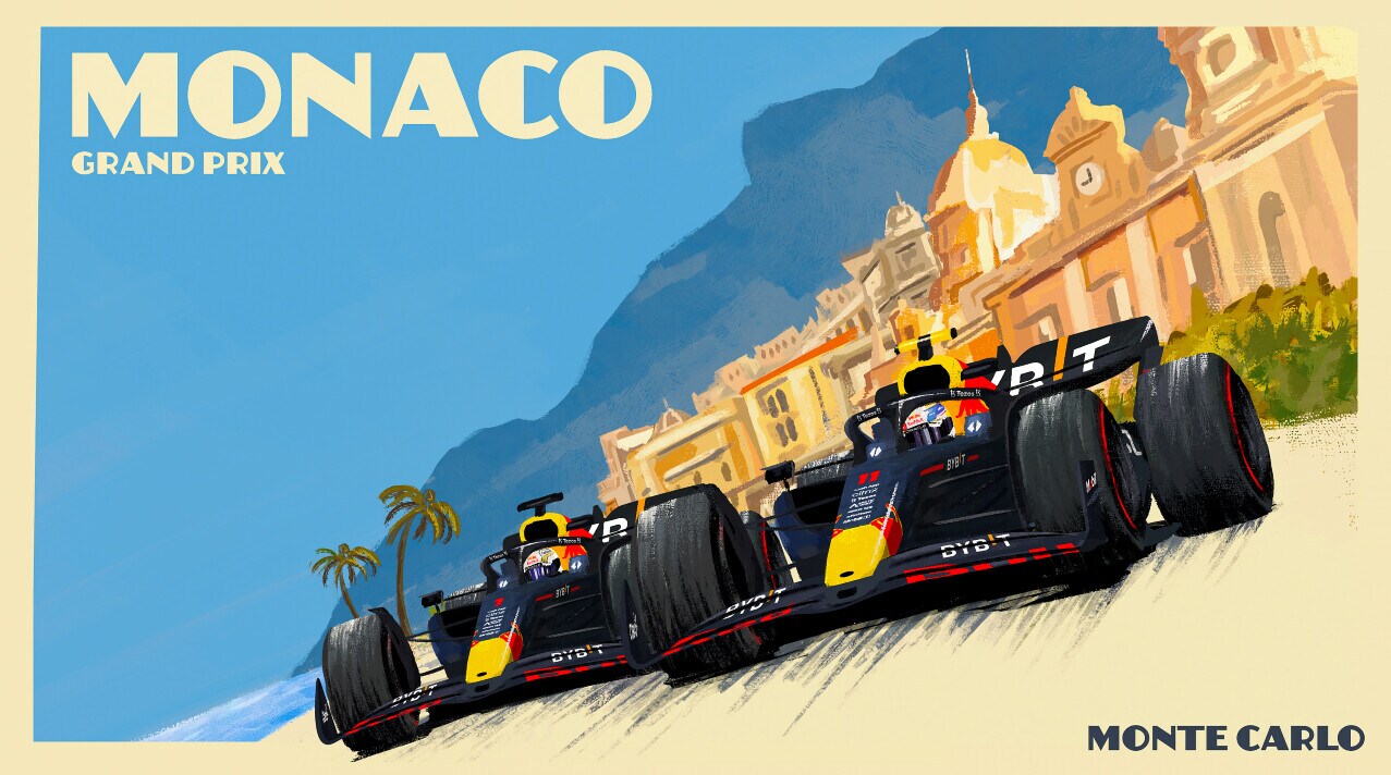 GP Monaco, i poster dei team per la gara di Montecarlo