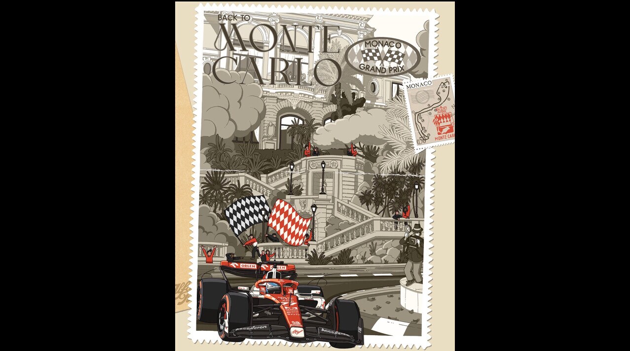 GP Monaco, i poster dei team per la gara di Montecarlo