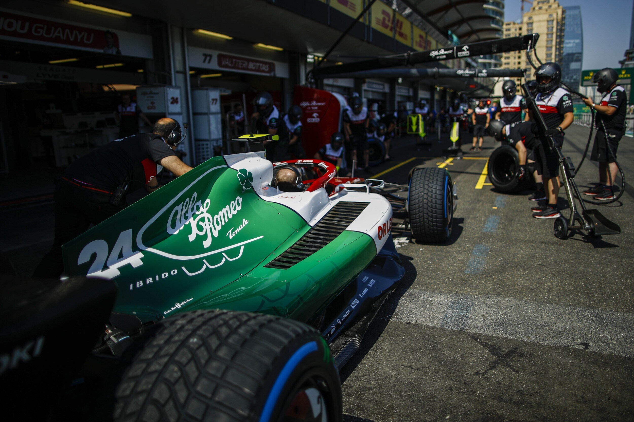 Alfa Romeo, livrea speciale per il GP dell'Azerbaijan