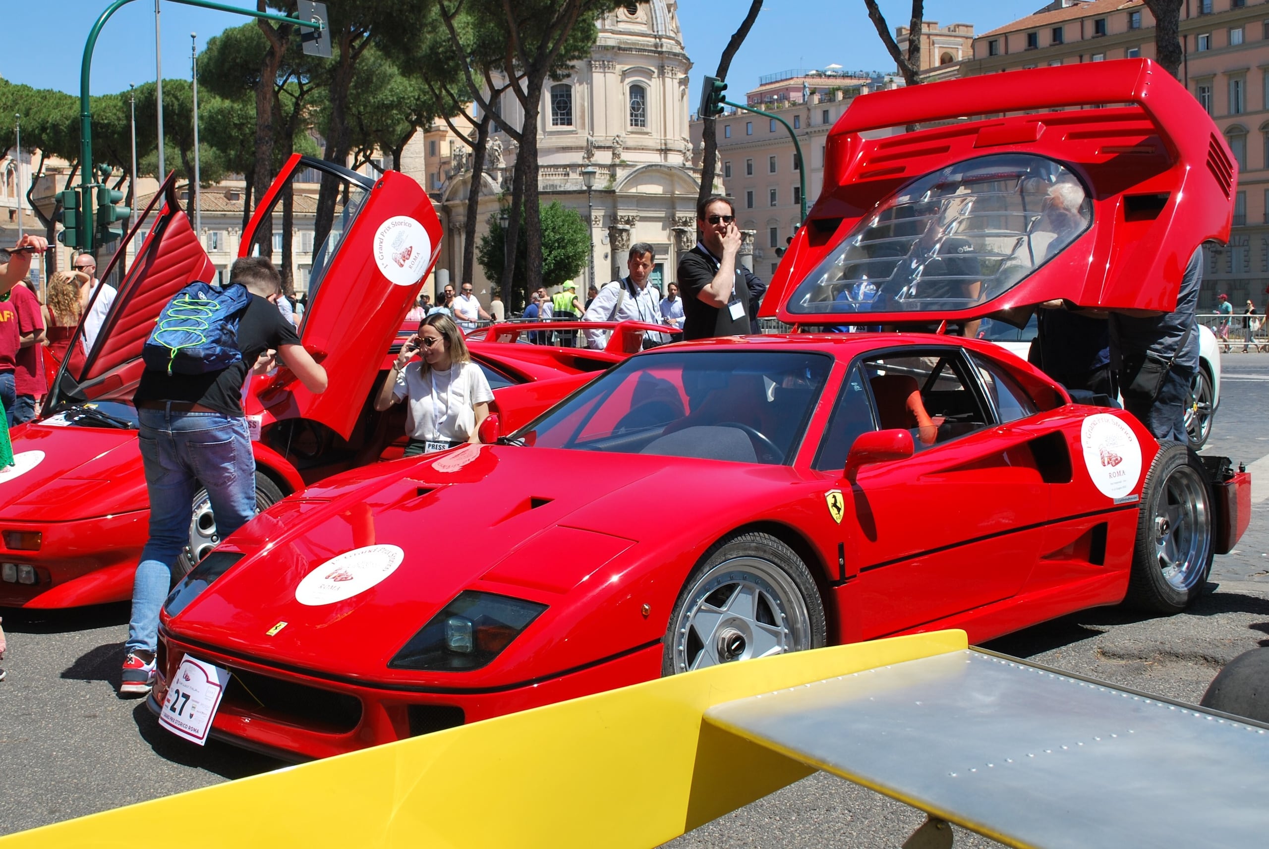 Roma Grand Prix Storico, le vetture in Via dei Fori Imperiali