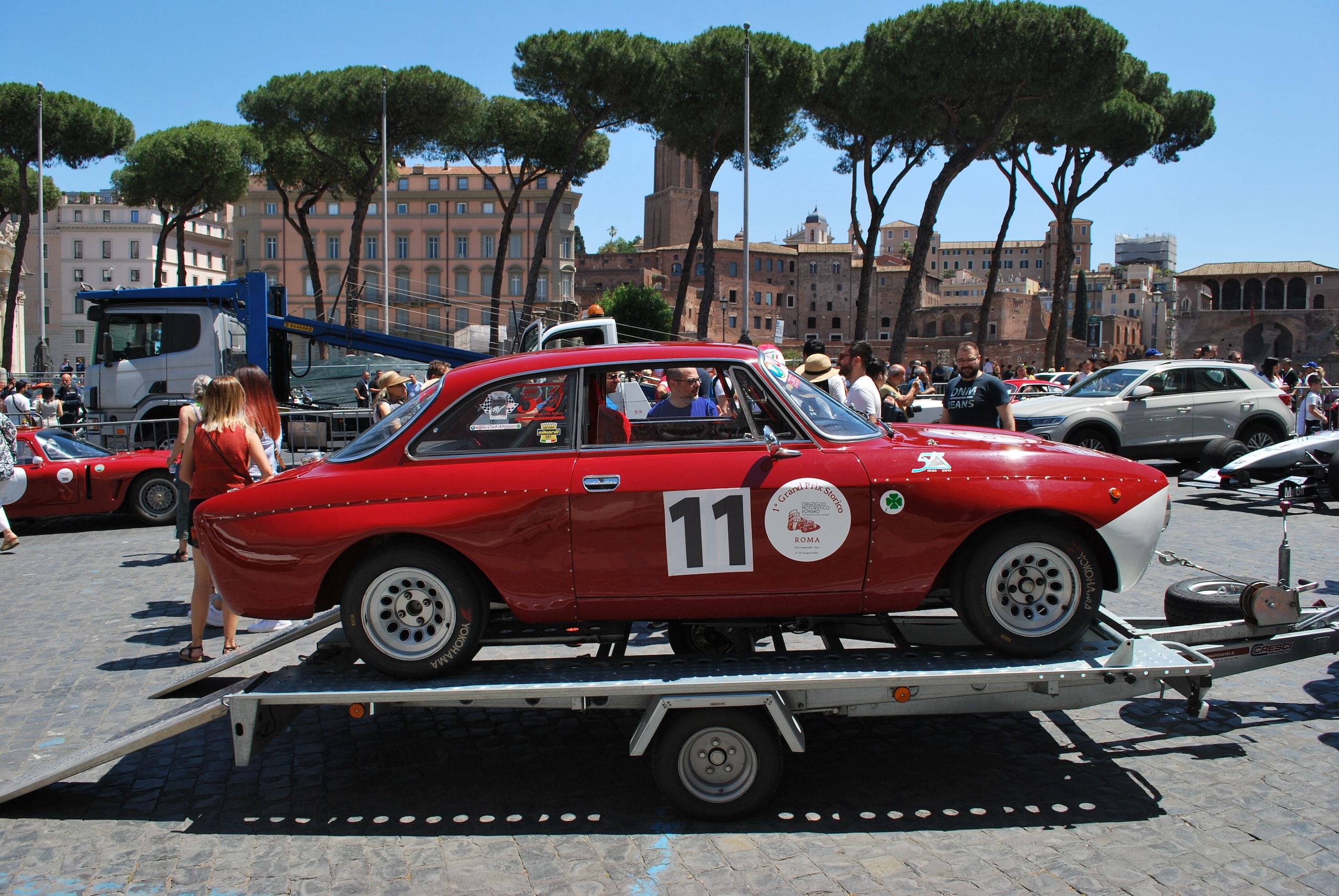 Roma Grand Prix Storico, le vetture in Via dei Fori Imperiali