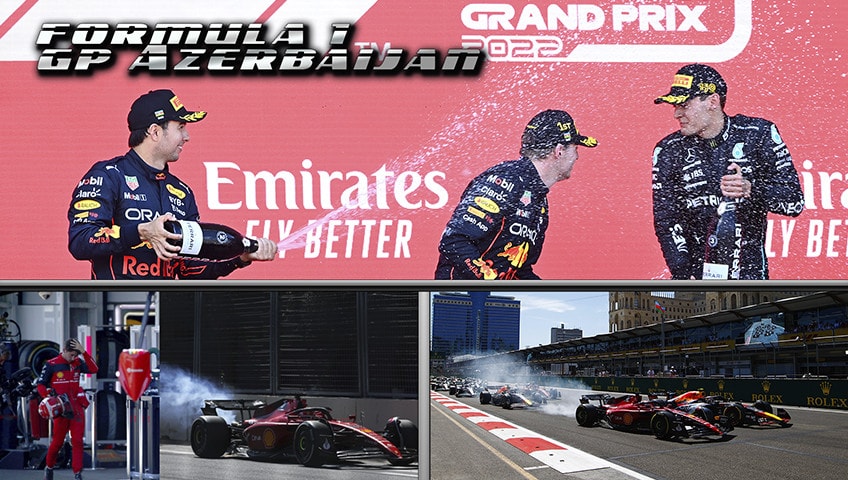 GP Azerbaijan: Leclerc e Sainz traditi dalla F1-5, Red Bull bissa la doppietta
