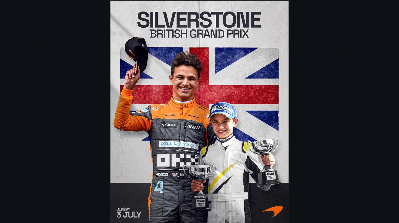 GP Gran Bretagna, i poster dei team per la gara di Silverstone