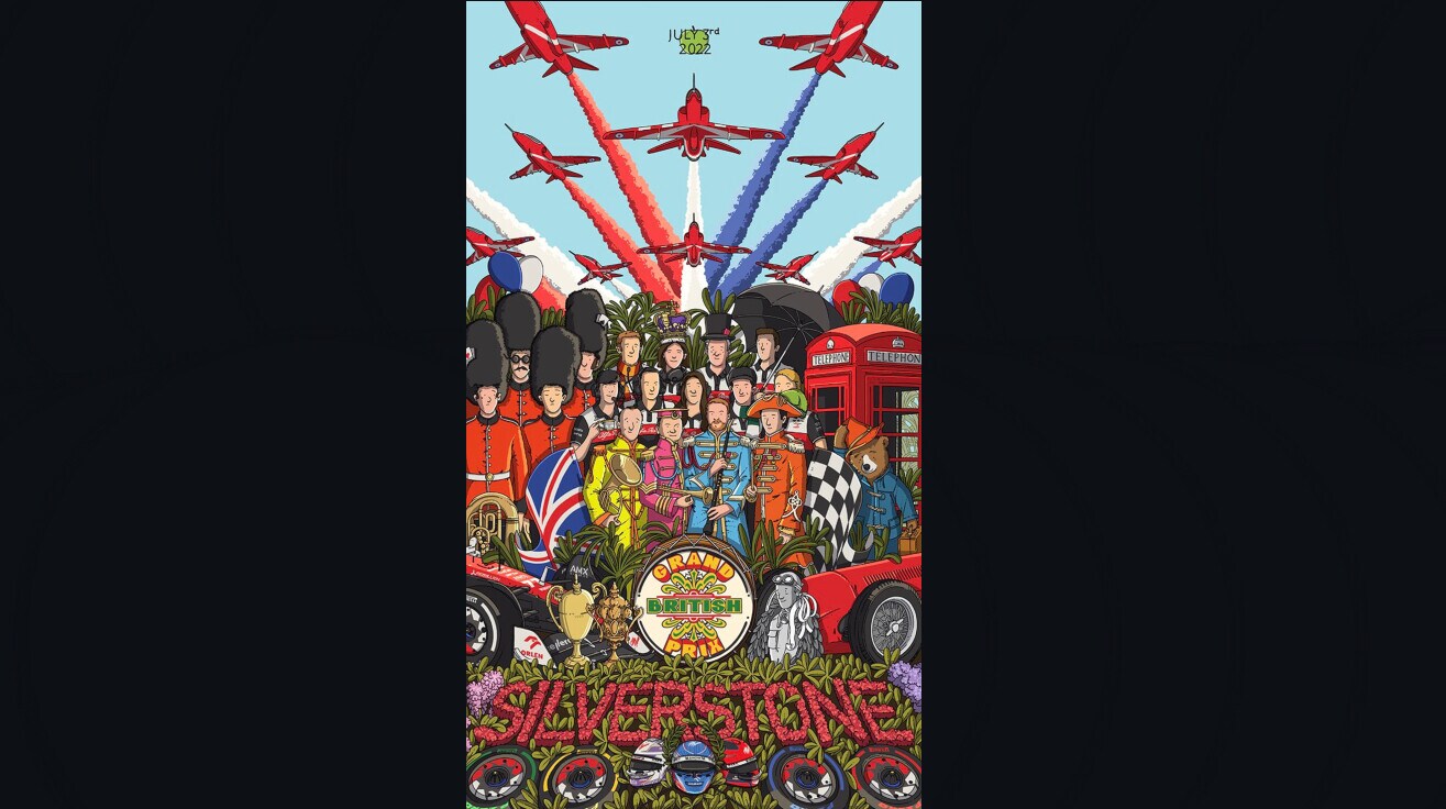 GP Gran Bretagna, i poster dei team per la gara di Silverstone