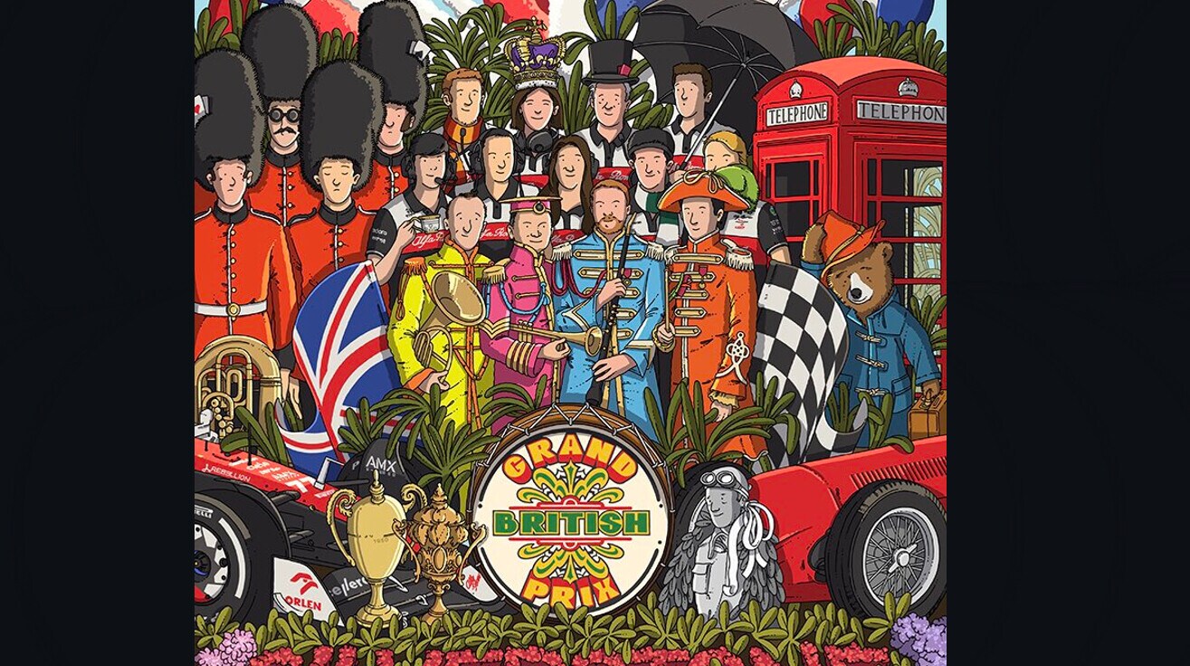 GP Gran Bretagna, i poster dei team per la gara di Silverstone