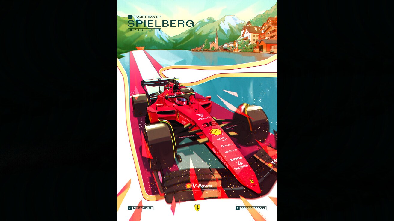 GP Austria, i poster dei team per la gara al Red Bull Ring