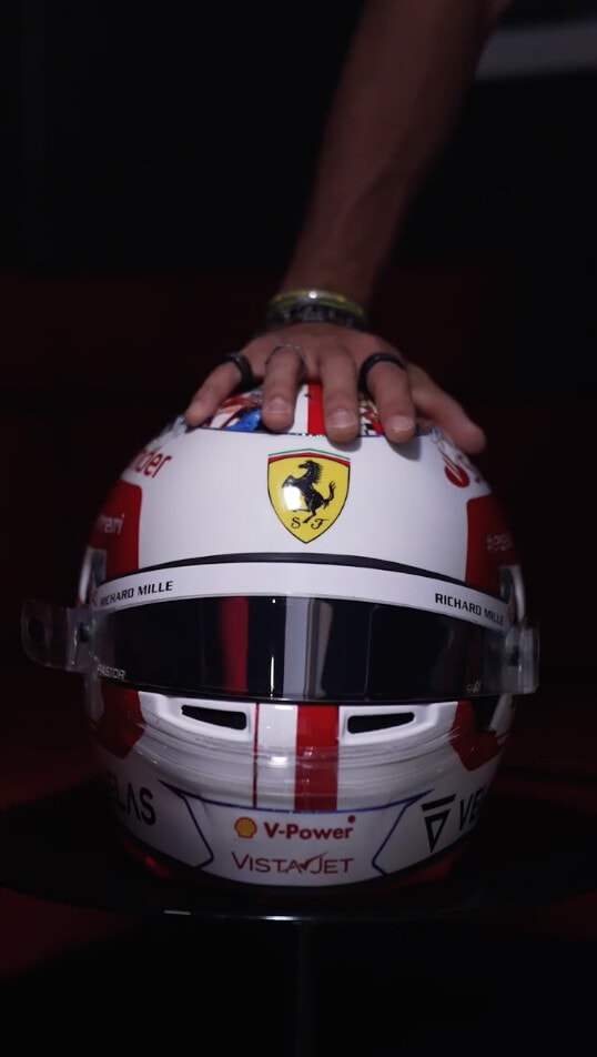 GP Francia, Leclerc ricorda papà Hervé nel suo casco