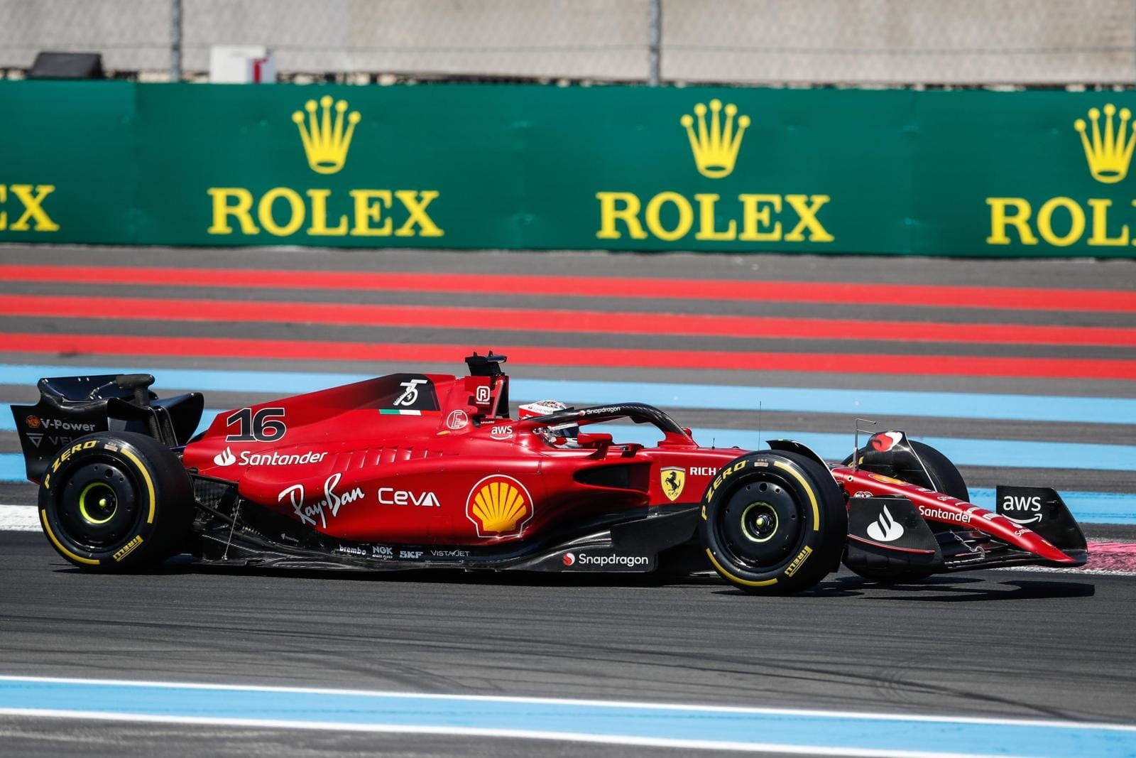 Leclerc finisce a muro nel GP di Francia