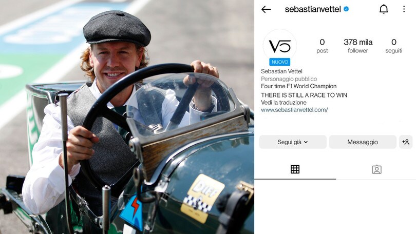 Sebastian Vettel sbarca sui social: aperto un profilo Instagram