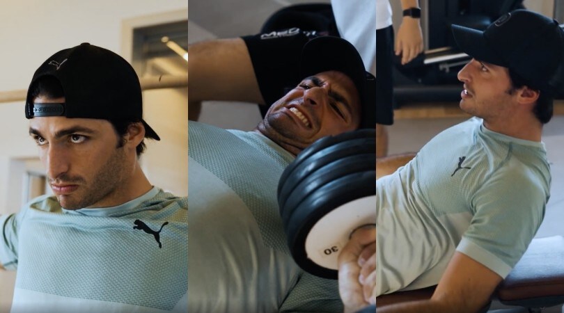 Sainz, che fatica la F1: l'allenamento in palestra è super estremo