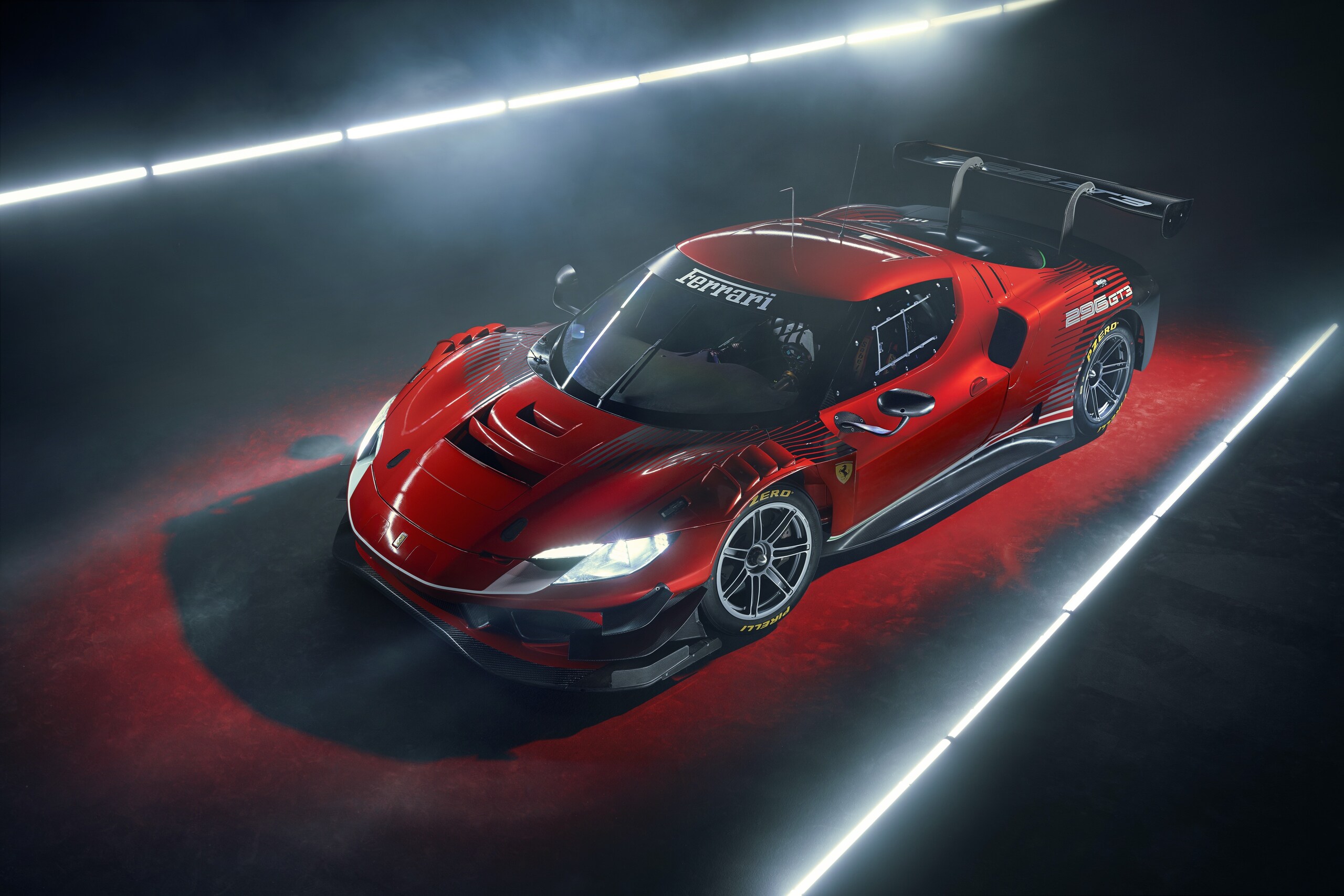 Ferrari 296 GT3, V6 da corsa