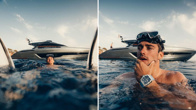Leclerc, le vacanze su uno yacht da 4 milioni di euro