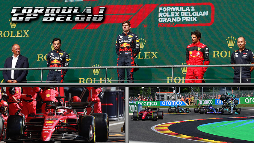 GP Belgio: Max al Max, Sainz a podio ed Hamilton si “suicida"