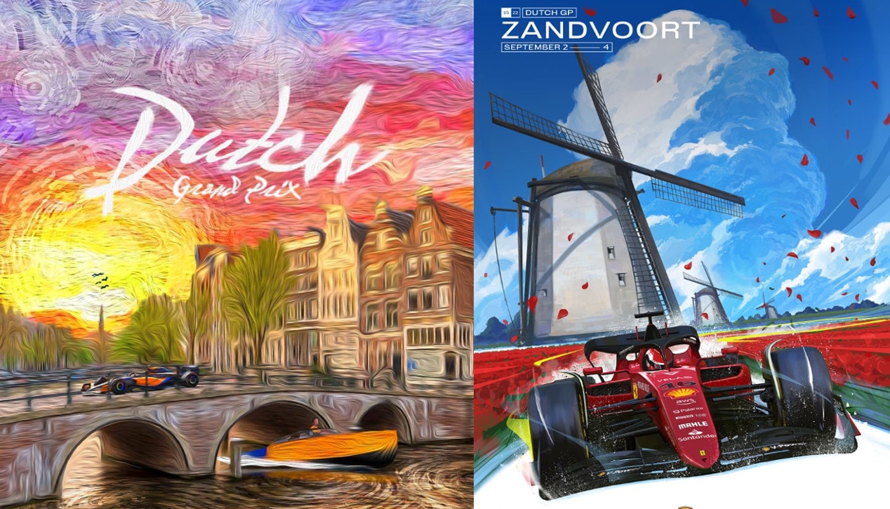 GP Olanda, i poster dei team per la gara di Zandvoort