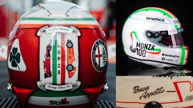 Vettel, Bottas e gli altri: i caschi tricolori dei pilota per Monza