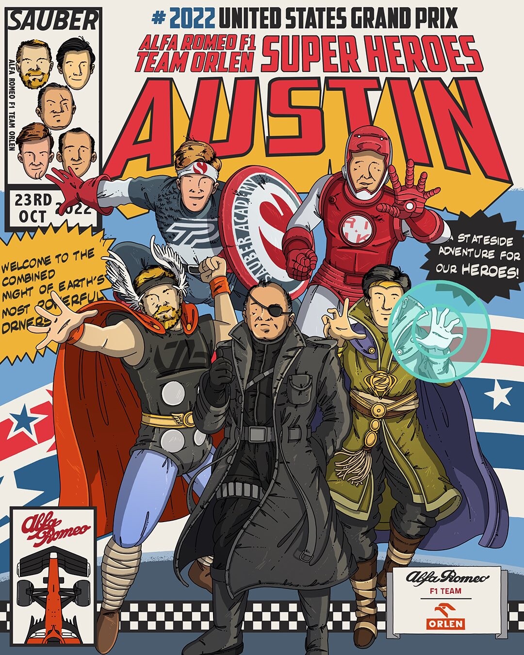 GP USA, i poster dei team per la gara di Austin