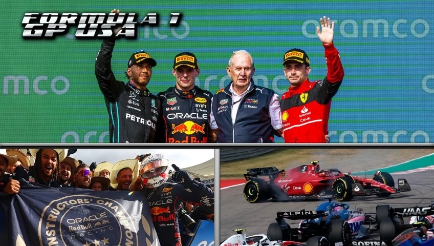 GP USA: la Red Bull è campione tra i Costruttori, Hamilton e Leclerc battuti da Verstappen