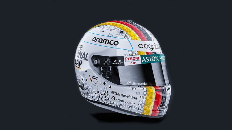 Vettel, ecco come i tifosi potranno finire sul casco speciale di Abu Dhabi
