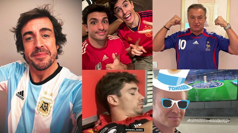 Mondiali in Qatar, le reazioni dei piloti di Formula 1 tra tifo e ironie
