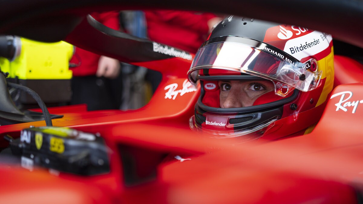 Test Ferrari, Sainz completa l'allenamento a Fiorano