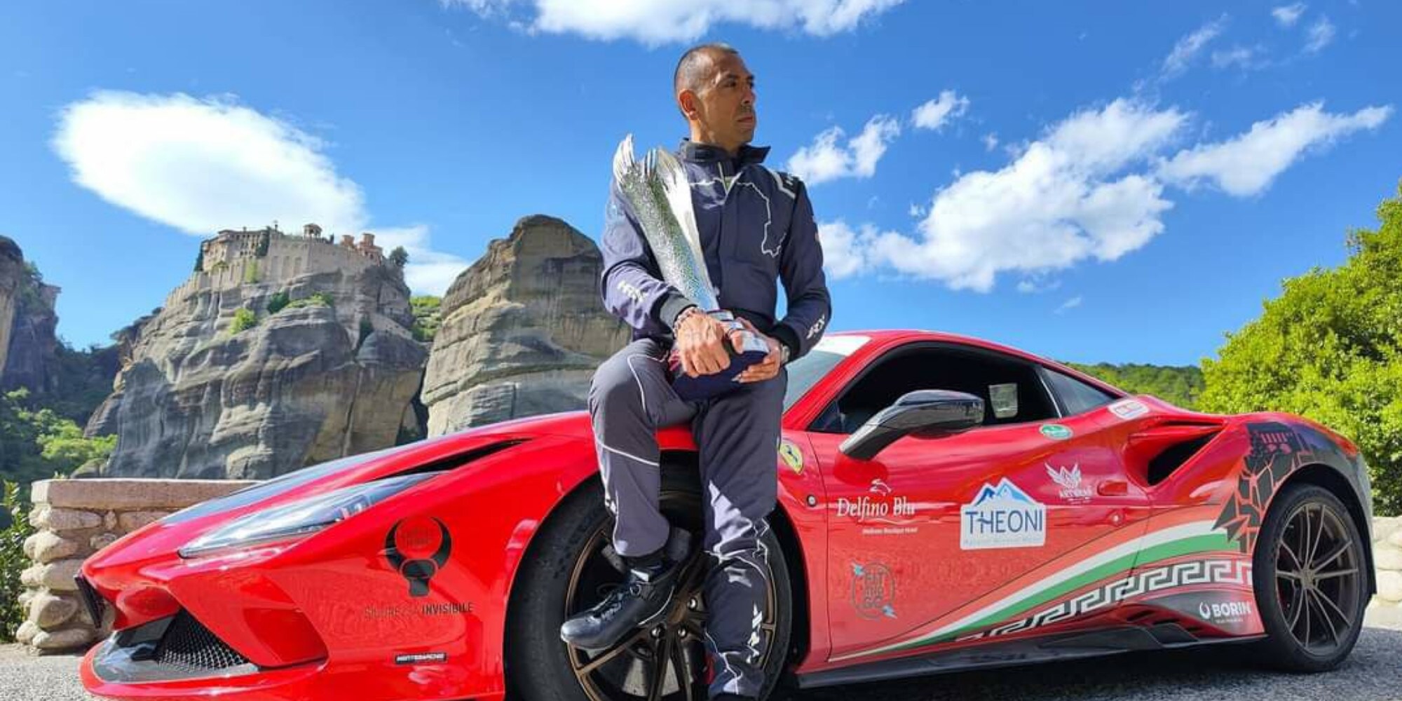 Fabio Barone, nuovo record in Grecia con la Ferrari F8 tributo