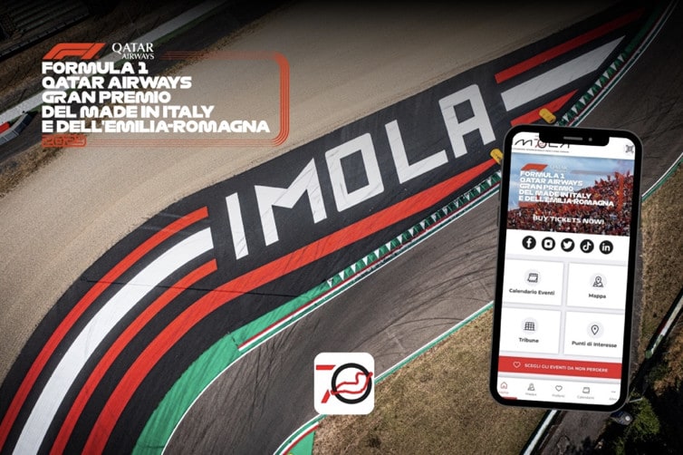 GP Emilia Romagna, ecco l'app Imola70