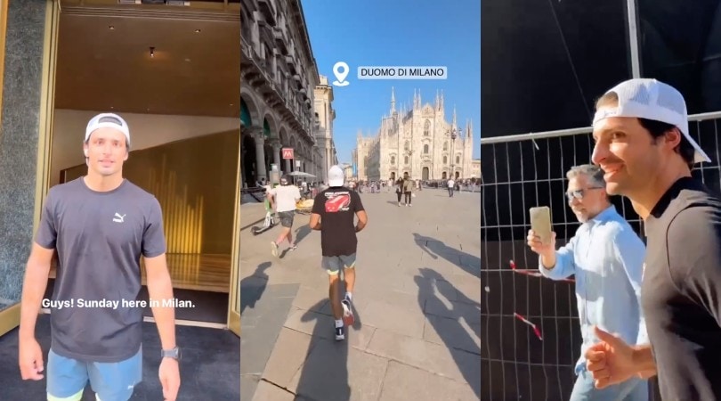 Sainz va di corsa a... Milano e i tifosi lo inseguono al Duomo!